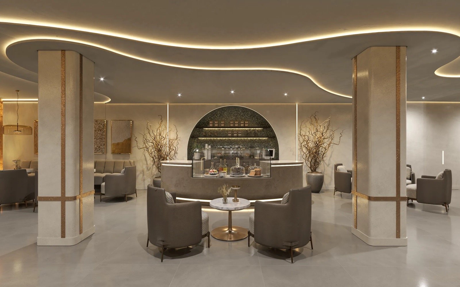 Lounge del hotel boutique Fuengirola Palace, vehículo de inversión de la firma